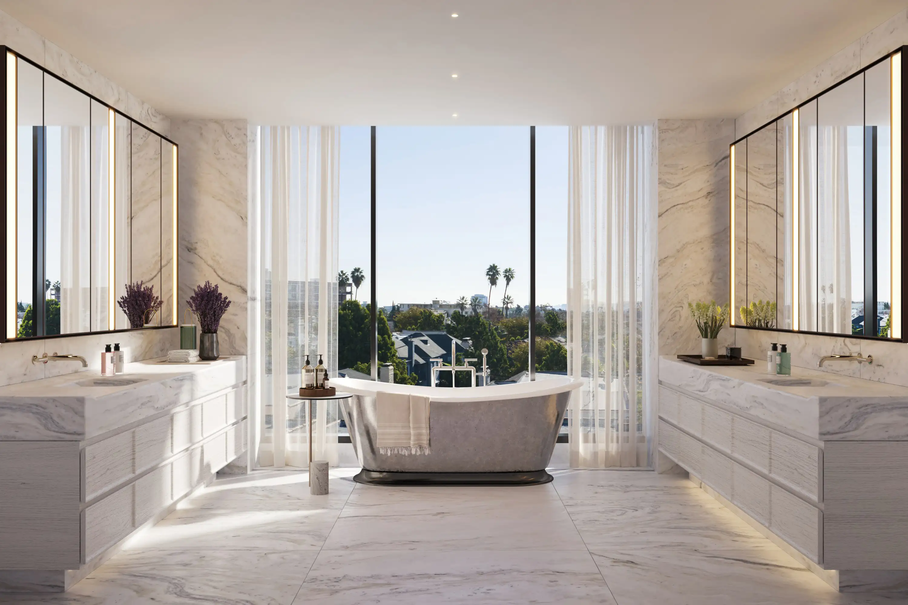 Rosewood Beverly Hills Primary Bathroom   Real Estate Developers